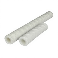 Cartouche filtrante à enroulement en fil de soie DM de qualité industrielle pour sédiments profonds, 5 microns, haute capacité de retenue des impuretés pour le traitement de l'eau