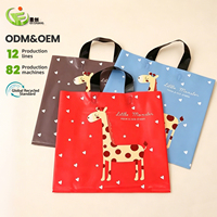 Bolsa de Plástico para Compras con Asa de Lazo Suave de LDPE, con Logotipo Personalizado OEM, al por Mayor, para Tiendas de Ropa y Regalos
