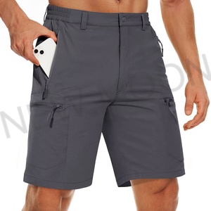 Pantalones Cortos Cargo Personalizados para Hombre, Talla Grande, Color Sólido, Cierre de Cremallera, Múltiples Bolsillos, Holgados, para Deportes al Aire Libre - Product Image 3