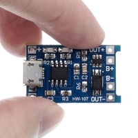 Module de charge de batterie au lithium 18650 USB 5V 1A TP4056 avec double protection