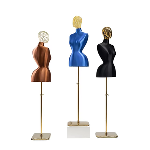 Tissu BBL femme courbes buste Mannequin robe forme vêtements forme <span class=keywords><strong>taille</strong></span> grandes hanches buste demi corps or Mannequin femme torse - Product Image 6