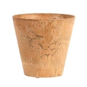 Yuncheng 17cm 6 "7" pulgadas pequeño marrón cónico imitación roca <span class=keywords><strong>piedra</strong></span> interior plástico decorativo maceta jardín planta flor maceta - Product Image 1