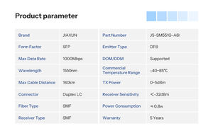 1000Mbps 160km SFP 광 송수신기 모듈 광섬유 장비 드론 광 송수신기 터미널 전기 SFP - Product Image 4