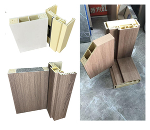 Puerta de PVC de Alta Calidad, Laminada, Resistente al Agua, Puerta de Madera y Plástico Compuesto <span class=keywords><strong>para</strong></span> Interiores, Puerta WPC <span class=keywords><strong>para</strong></span> Apartamentos - Product Image 4