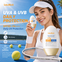 Crème solaire SPF50+ PA+++ pour le tennis, protection UVA UVB, légère, non grasse, pour le visage et le corps, usage quotidien en extérieur