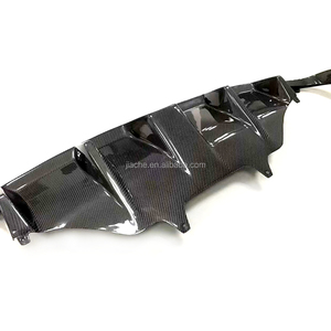 De fibra de carbono parachoques trasero difusor con luz LED tiburón estilo parachoques para <span class=keywords><strong>Porsche</strong></span> <span class=keywords><strong>Macan</strong></span> 2014-2018 - Product Image 3