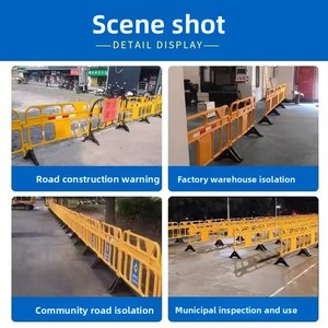 Barriere stradali mobili per cavalli in ferro protezione tecnica temporanea per cantieri in plastica Guardrail e recinzione - Product Image 5
