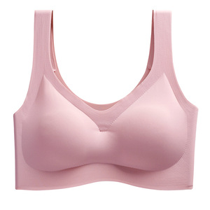 Confortável Sexy Seamless Bra <span class=keywords><strong>Push</strong></span> up Sutiã Plus Size das mulheres Bras Wireless Backless Bralette Yoga Vest Bras Underwear - Product Image 4
