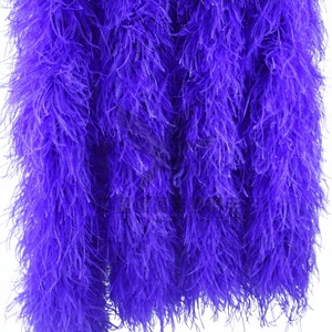 Maßgefertigte 12-lagige Straußenfeder-<span class=keywords><strong>Chandelle</strong></span>-Boa mit natürlichem Muster, gefärbt, 15-18 cm, dekorative Feder für Kleider, SHC Marke ausgewählt - Product Image 1