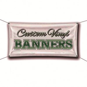 Banderoles et drapeaux en vinyle PVC imprimés sur mesure pour les promotions en plein air, la promotion de la marque et la publicité - Product Image 1