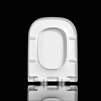Fabricant chinois de sièges de toilette, fournisseur en gros, couvercle de toilette à dégagement rapide de forme carrée, style Roca
