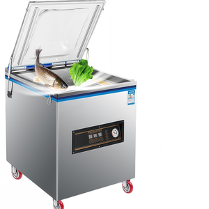 Machine d'emballage sous vide avec alimentation automatique par film étirable, scelleuse thermoformante pour l'emballage de barquettes alimentaires - Product Image 1