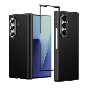Custodia Pieghevole in Pelle PU Effetto Litchi Confortevole con Pellicola Protettiva Anti-Graffio Anti-Urto per <span class=keywords><strong>Modelli</strong></span> <span class=keywords><strong>Samsung</strong></span> - Product Image 2