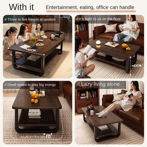 Mesa de centro de madera sencilla y moderna para apartamento pequeño o balcón para sala de estar familiar o té uso <span class=keywords><strong>general</strong></span> de muebles para el hogar - Product Image 3