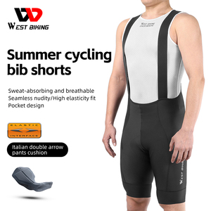 WEST BIKING <span class=keywords><strong>Cuissard</strong></span> de cyclisme taille haute pour homme collant de motard rembourré longue distance pour <span class=keywords><strong>vtt</strong></span> collant de compression de protection pour <span class=keywords><strong>long</strong></span> - Product Image 2