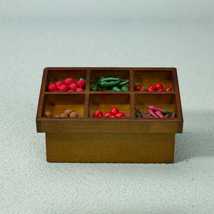 1:12 Mini escala DIY miniatura puesto de frutas y verduras modelo de madera accesorios para casa de muñecas supermercado escena simulación - Product Image 3