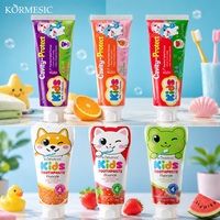 KORMESIC Marque Privée 60g Dentifrice Enfants Protection Contre les Caries Sans Fluor Renforce l'Émail Dentaire Personnalisé