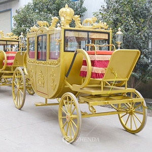 Vente flash : Chariot de chevaux de luxe, fabricant de chariots de chevaux, chariot royal tiré par des chevaux à vendre {ZD-RC18} - Product Image 2