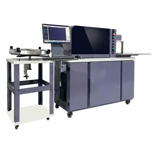 Automatische 3d CNC LED Metall/Aluminium Zeichen/Edelstahl Profil Kanal Buchstaben Notcher Bender Notch ing Biege maschinen Preis - Product Image 1