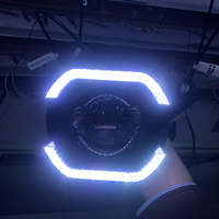 Luces LED de Proyección 5D de Ojos de Ángel para Modificación de Coches, Luces Diurnas DRL con Anillo Halo, Venta al por Mayor