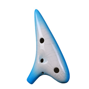Ocarina en céramique Alto C à 12 trous, instrument à vent portable pour l'enseignement des étudiants et comme cadeau musical - Product Image 3