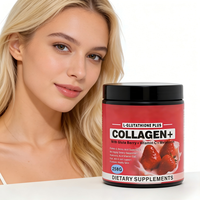 Poudre de collagène L-Glutathion OEM sous marque privée 258g Vitamine C Acide Hyaluronique 1 cuillère par jour pour le blanchiment de la peau