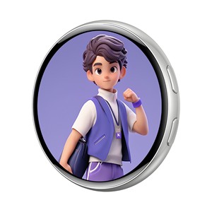 Badge électronique intelligent HyperCrafts avec écran HD de 1,7 pouce, badge dynamique électronique, badge à pixels, peut transférer des photos, des GIFs, des animations, des vidéos - Product Image 1