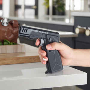 カスタムロゴミニトーチライターダブルファイアダイレクトインジェクション充電式ブタン燻製カクテルライター喫煙アクセサリー - Product Image 1