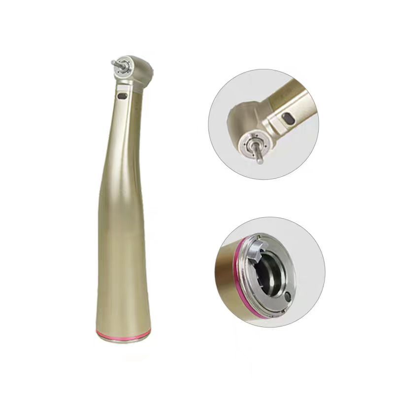 Pieza De Mano Dental 1:5 1:1 Fibra óptica LED Contra ángulo