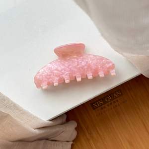 مشبك شعر YJL رائج البيع بلون لؤلؤي وردي وأزرق، حجم كبير 10 سم، مشبك شعر بلون صلب مخصص للنساء - Product Image 5