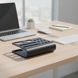 Porte-stylos, porte-crayons, agrafeuse, ciseaux, rangement pour le bureau et la maison, organisateur de bureau multifonctionnel avec support pour téléphone - Product Image 1