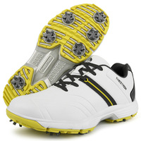 Chaussures de golf respirantes pour hommes avec crampons interchangeables, tige en cuir synthétique léger, séchage rapide, design décontracté pour l'extérieur