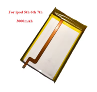 Baterai Upgrade SSD HD 3000mAh untuk iPod 5th Gen Video 30gb untuk iPod 6 7 Gen Classic 80gb 120gb 7th Gen 160gb