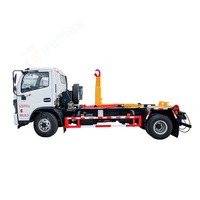 Camion à benne basculante automatique Dongfeng 4x2 personnalisé pour les services d'assainissement urbain et de collecte des déchets
