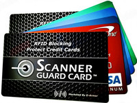 Carte anti-vol d'identité avec blocage RFID pour la protection des cartes de crédit et bancaires, sécurité NFC 13,56 MHz