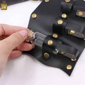 <b>Cork</b> Potion <b>Bottle</b> Holder PU Leather Magic Potion <b>Bottles</b> Bag Festival Cosplay Costume Decor - Product Image 3