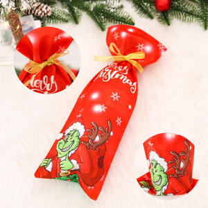Venta caliente tapa de botella de vino decoraciones navideñas colección <span class=keywords><strong>Grinch</strong></span> para el hogar para fiesta de Navidad decoración de Año Nuevo - Product Image 5