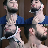 Gabarit de rasage pour le contour du cou, guide de mise en forme de la ligne des cheveux et du cou, gabarit de rasage pour la barbe, outil de mise en forme de la barbe