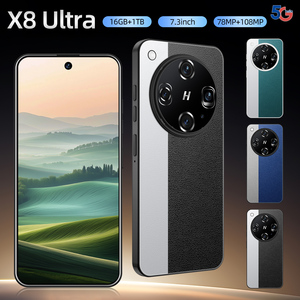 Original <span class=keywords><strong>X8</strong></span> siêu nhận dạng khuôn mặt Dual Sim Thẻ 5g thông minh Điện thoại di động với 7.3-inch màn hình 16GB + 1TB lưu trữ Android 15 hệ thống - Product Image 2