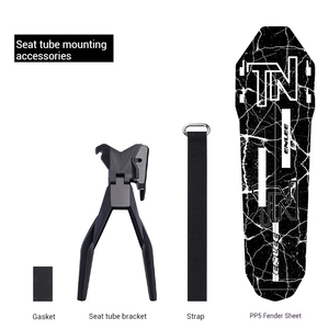 ENLEE RAC sepeda portabel Mudguard PP5 bahan spatbor memiliki 5 model ketangguhan kuat Streamlined desain spatbor sepeda - Product Image 4