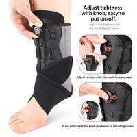 Offre Spéciale – Orthèse de Cheville Unisexe Stabilisatrice avec Support Réglable, Double Sangles en Aluminium, Sangle de Compression à Bout Ouvert – Idéale pour le Football et Usage Quotidien