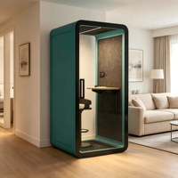 Studio de travail mobile, cabine d'enregistrement acoustique portable pour téléphone, cabine insonorisée pour conférences et bureaux, pour immeuble de bureaux