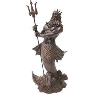 Escultura de Estatua de Neptuno de bronce griego de tamaño real decorativa de jardín al aire libre personalizada - Product Image 4