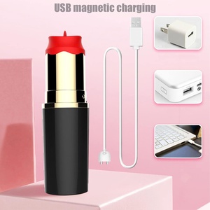 Vibrador con Forma de Lápiz Labial, Vibrador de Punto G con 10 Modos de Vibración, Juguete Sexual con Simulación de Lengua para una Estimulación Precisa - Product Image 5