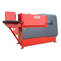 Machine de cintrage automatique de barres d'acier CNC pour la construction, avec moteur PLC, incluant le redressement et le cintrage