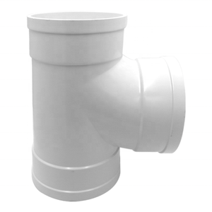 HYDY - أنابيب بلاستيكية من كلوريد البولي فينيل, تركيبات للأنابيب، 90 درجة tee للاستنزاف - Product Image 3