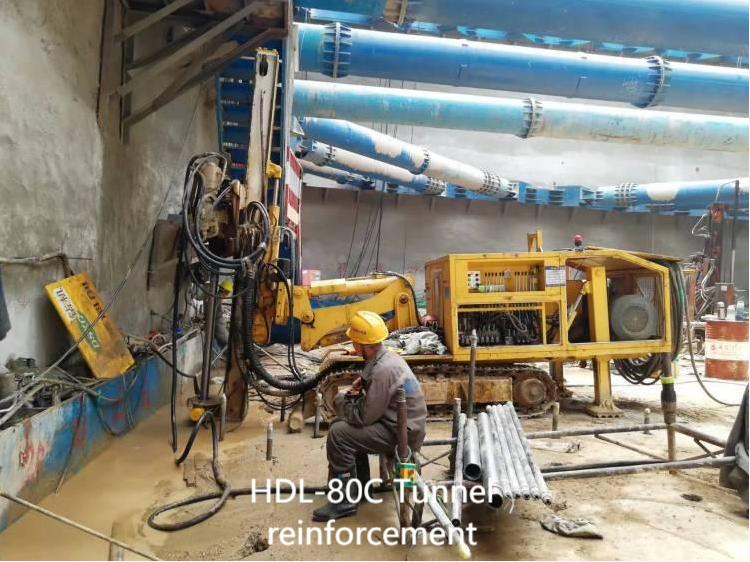 HDL-80C micropile guide hole drilling rig equipment