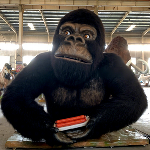 Animatronic Personnalisé Gorille <span class=keywords><strong>King</strong></span> Kong Thème Parc d'attractions Zoo Intérieur Simulation Animal Modèle à vendre - Product Image 1