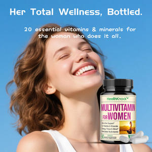 Multivitamin-Kapseln für Frauen Multimineral-Nahrungsergänzungsmittel Energie Stimmung Haare Haut Nägel Tägliche Multivitamine B C D E Zink Kalzium Immunsystem - Product Image 3