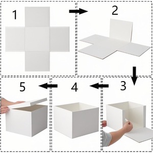 กล่องของขวัญสีขาวขนาดใหญ่พิเศษพร้อมฝาปิด เหมาะสำหรับมอบเป็นของขวัญ และปรับแต่งได้ตามความต้องการของคุณ - Product Image 4